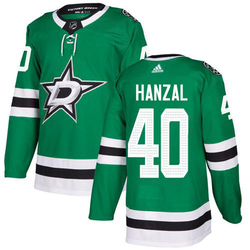 Adidas Men Dallas Stars 40 Martin Hanzal Green Home Authentic Stitched NHL Jersey